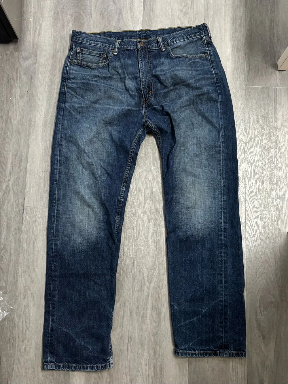 Levi's 505 Men's Dark Blue Straight-Leg Jeans